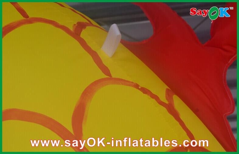 Advertising Inflatable Cartoon Characters , Chinese Yellow Dragon Arch