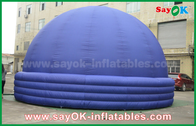 Blue 7m DIA Inflatable Planetarium Dome Durable Architecture Projection Tent