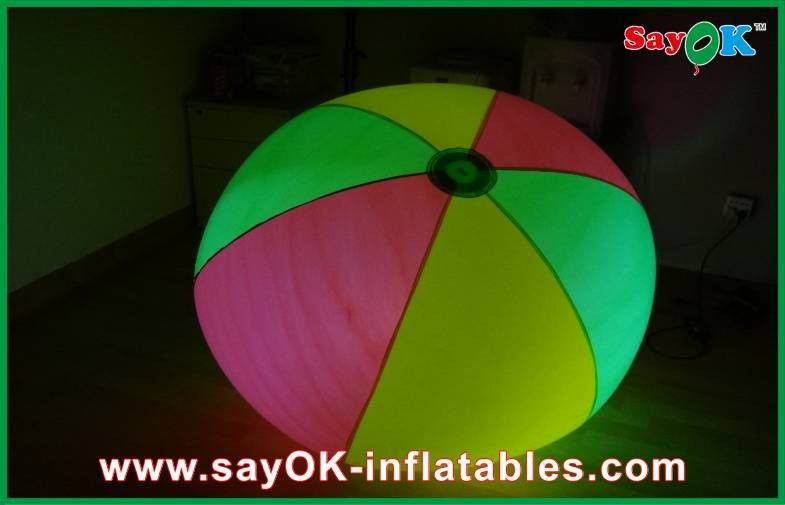 2m Event Diameter Ball Inflatable Lighting Decoration With LED Lighting