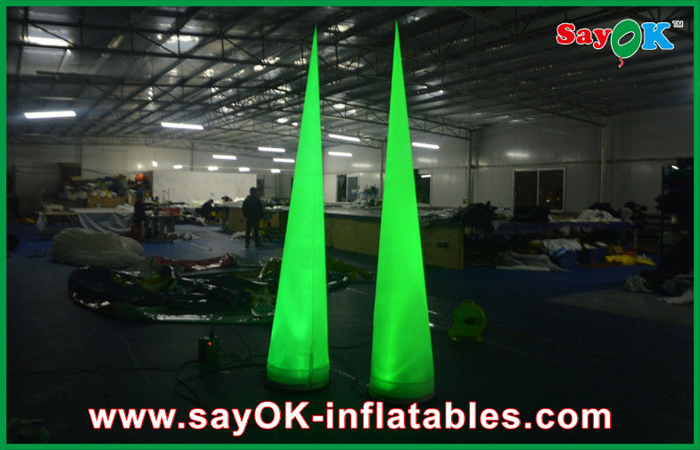 3m Party Inflatable Lighting Decoration Led Light Traffic Cone Nylon Cloth