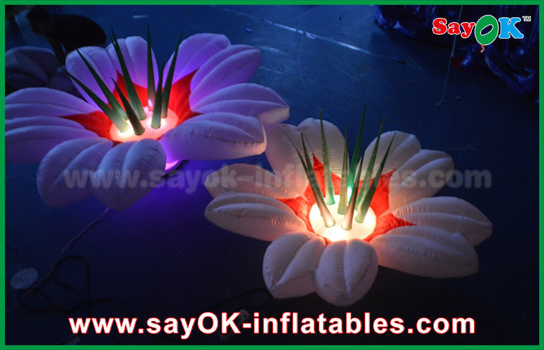 Flower Shaped Inflatable Lighting Decoration , Wedding Inflatable LED Light