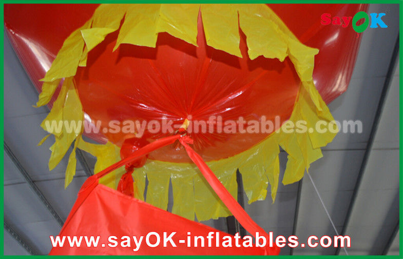 Nylon Cloth Inflatable Lighting Decoration Red Inflatable Lantern Glim Scaldfish