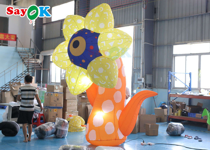 3m Inflatable Sunflower For Weekend Crazy Party Wedding Decoration