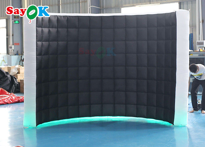 210D Oxford Cloth LED Wall Inflatable Photo Booth For Larger Events