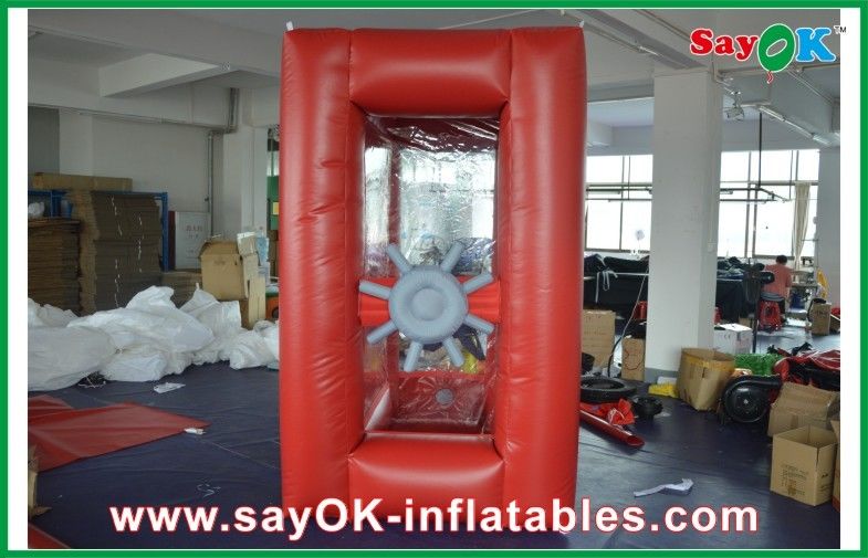 0.4mm PVC Inflatable Money Booth For Outdoor Advertising