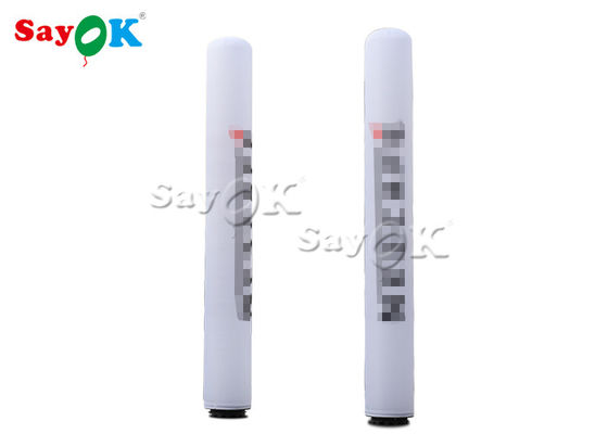 0.63x5mH Colonnes lumineuses LED gonflables pour les événements / décoration de scène