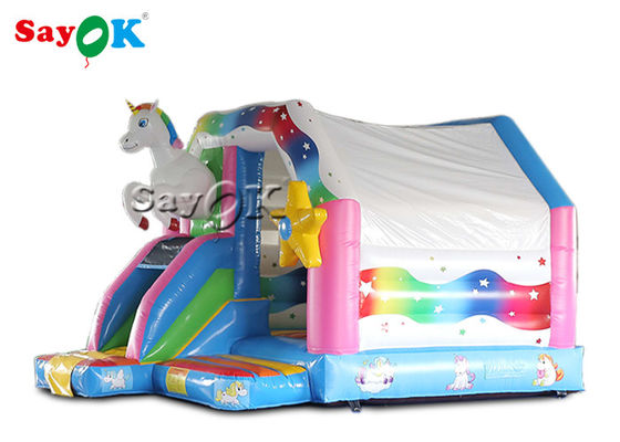 4.9x3.9x3.3 Unicorn rose maison gonflable pour enfants