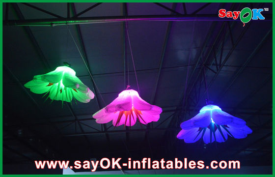Pourpre / Vert GIant décoration d'éclairage gonflable LED