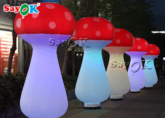 La lumière rouge et blanche LED 2.5m champignon gonflable pour le festival de musique