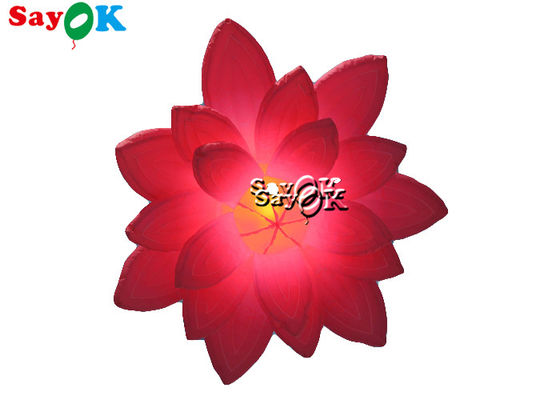1.5m Décoration d'éclairage gonflable Fleurs suspendues de mariage