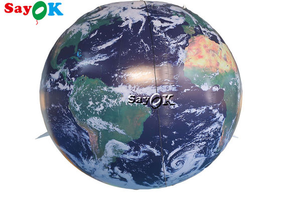 Événement scolaire 2.5m 8ft modèle gonflable globe de terre décoratif avec éclairage à LED