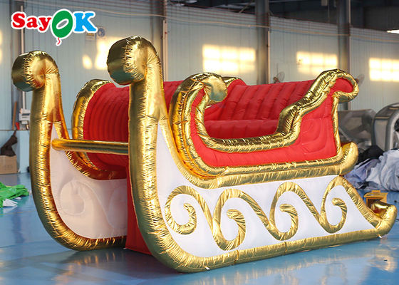 traîneau gonflable de Sleigh de Noël de festival de décorations de vacances de 4x2m