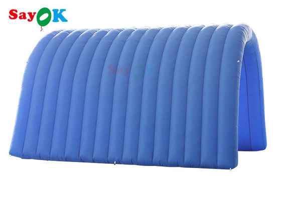 Entrée gonflable gonflable faite sur commande du football du tunnel 5x5x3mH de bleu marine