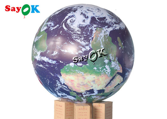 Modèle de globe terrestre gonflable géant de 2 m avec éclairage à LED