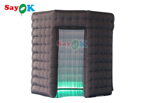 Cabine gonflable adaptée aux besoins du client de photo autour de cabine menée sans toit de photo de l'explosion 360