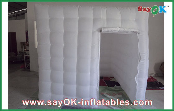 Cabine gonflable de photo de photo de cabine de couleur portative de rose avec le bâtiment gonflable fait sur commande de ventilateur