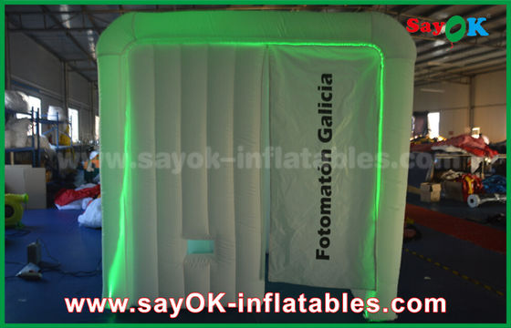 Cabine gonflable gonflable de photo du studio 2.3*2*2.2m de photo avec l'éclairage de LED, ventilateur standard de la CE/UL