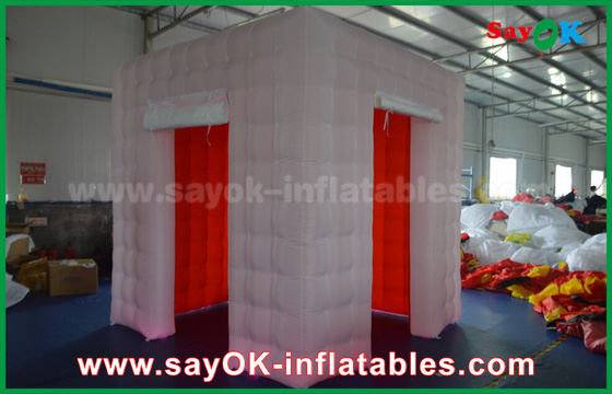 Studio gonflable LED de photo allumant la cabine gonflable de photo avec 2 portes/tente gonflable