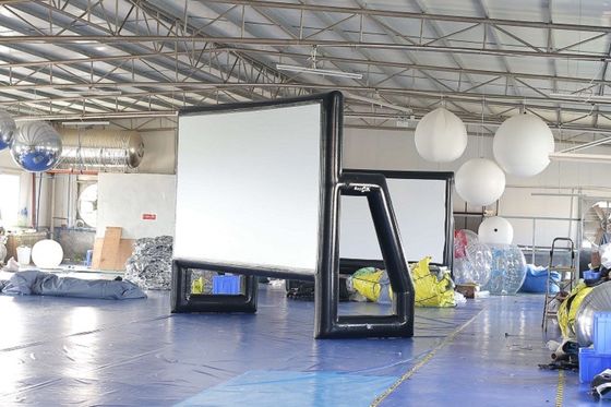 Écran gonflable de cinéma de bâche hermétique extérieure de PVC d'écran de projecteur d'explosion