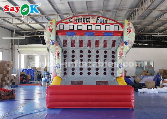 Jeu gonflable de tir de cible de basket-ball de jeux de sports de sports d'amusement gonflable de jeux