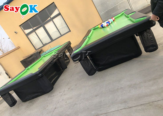 Table de billard gonflable scellée par air de roulement gonflable de PVC du jeu 0.9mm avec le support
