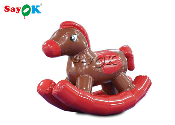 Enfant rouge Pony Rocking Horse gonflable de PVC de Sayok