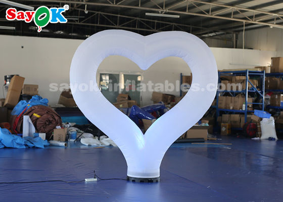 Décoration d'éclairage gonflable blanche