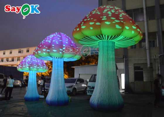 Décoration gonflable géante rouge d'événement de For Wonderland Party de modèle de champignon