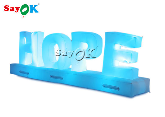 Personnalisable 1,3m gonflable HOPE Alphabet Pour la promotion