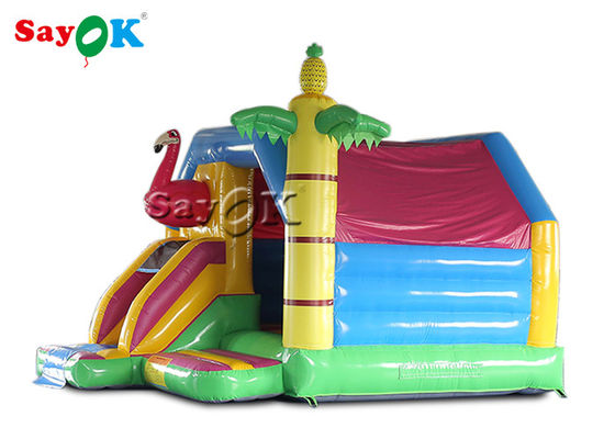 4.9x3.9x3.6mH Flamingo Commercial Kids Combo de glissade gonflable pour les éjecteurs