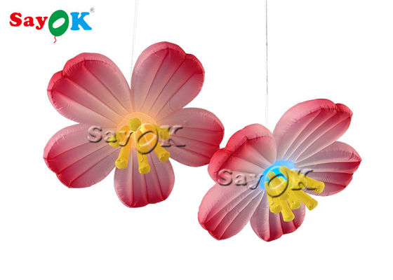 Décoration suspendue Rose Oxford 1,5 m Fleur à LED gonflable