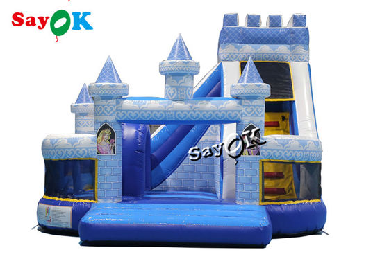 5m 16,5ft Princesse bleue Château de saut commercial Salle de saut gonflable