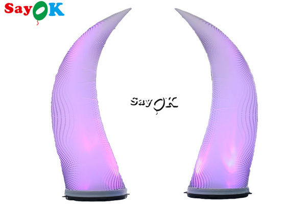 2.5m décoration d'éclairage gonflable multicolore LED ivoire pour la décoration d'événement de mariage