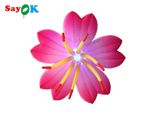 La publicité allumée par coutume a mené les fleurs gonflables brillantes pour la décoration de partie d'étape