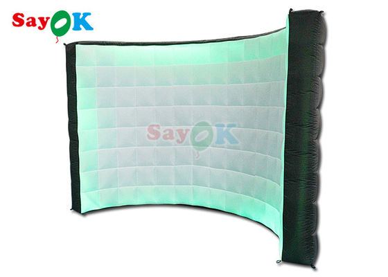 Paroi de fond de photo courbe gonflable portable pour exposition