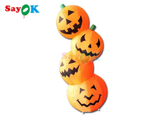 Décoration d'Halloween gonflable en PVC en forme de citrouille