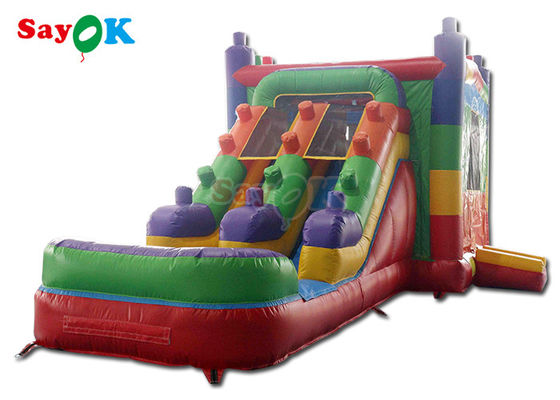0.5mm PVC gonflable Unicorn Bounce House Les enfants Bouncy château sautant diapositive Lune