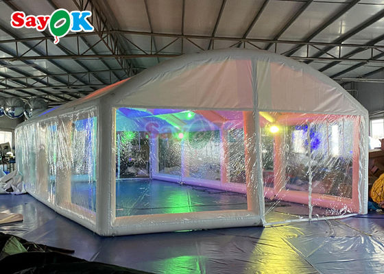 Tente à bulles pour piscine gonflable étanche à l'air transparent