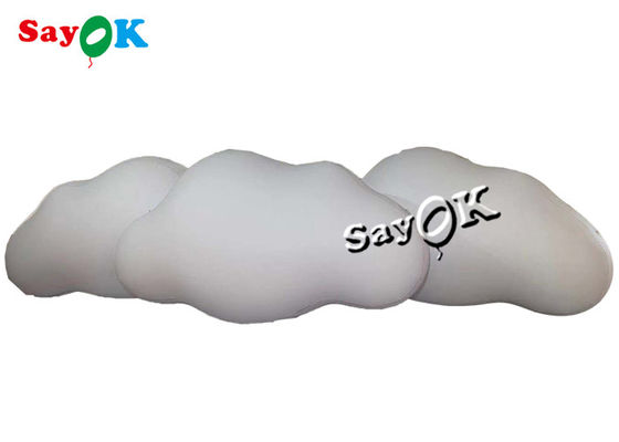 Produits gonflables personnalisés de 3m 10ft plafond suspendu PVC ballon nuageux avec lumières LED