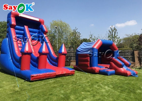 Des toboggans gonflables pour enfants gonflables maison gonflable bleu et violet