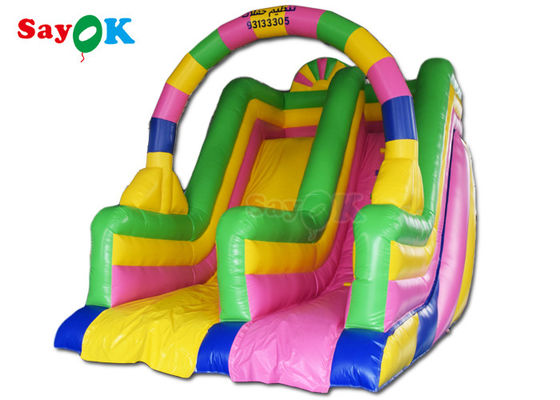 Slide gonflable à rebond Parc d'attractions Commercial Slide gonflable Bouncer Slide d'eau frite 6x4x5m