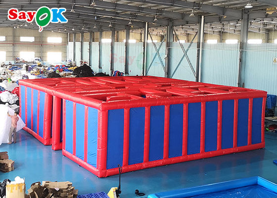 explosion extérieure Maze Inflatable Games For Kids de parcours du combattant de jeux 27ft gonflables de sports de 9m