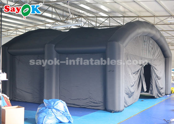 Tente gonflable personnalisée en tissu d'Oxford noir Tente gonflable à air pour la publicité