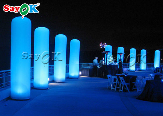 Colonne gonflable LED personnalisée pour le mariage / scène / décoration d'entrée de fête
