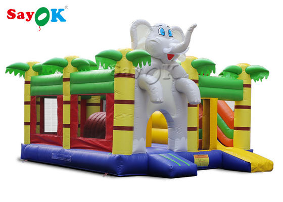 Accueil Mini-éléphant dessin animé Château gonflable pour les enfants