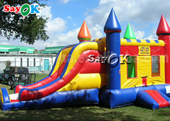 6*4m Pvc Air Jumping Bouncing Châteaux avec glissière Commercial Bouncer gonflable pour enfant