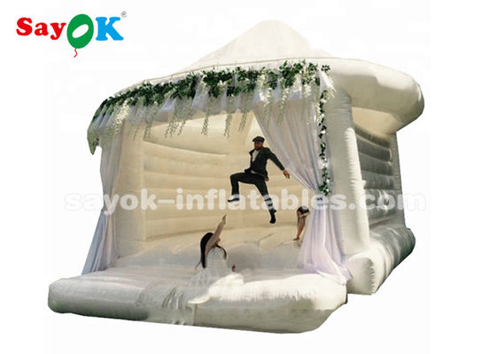 Commercial Bounce gonflable blanc extérieur pour mariage Taille personnalisée