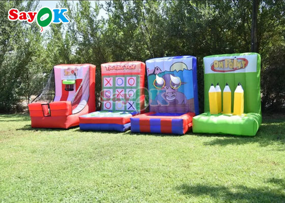 4 jeux gonflables interactifs de carnaval d'amusement d'adultes d'enfants d'In1 pour le bâtiment d'équipe de groupe